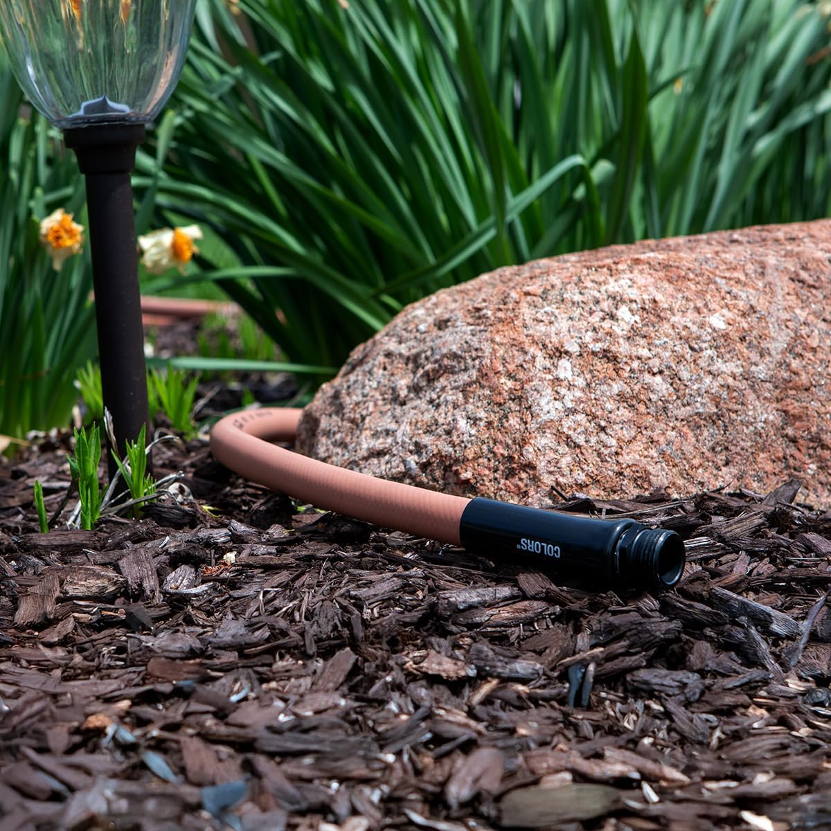 Flexzilla Colors Lead-In Garden Hose 5/8in. x 10ft., Lightweight All-Weather Water Hose, Durable and Flexible, Leak-Free Connections, Red Clay