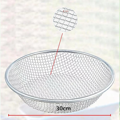 Premium Galvanized Garden Soil Screen 1/4" Mesh Screen - Large 12" Compost Screen for Effective Rock Removal and Soil Screening - Fits 5 Gallon Bucket