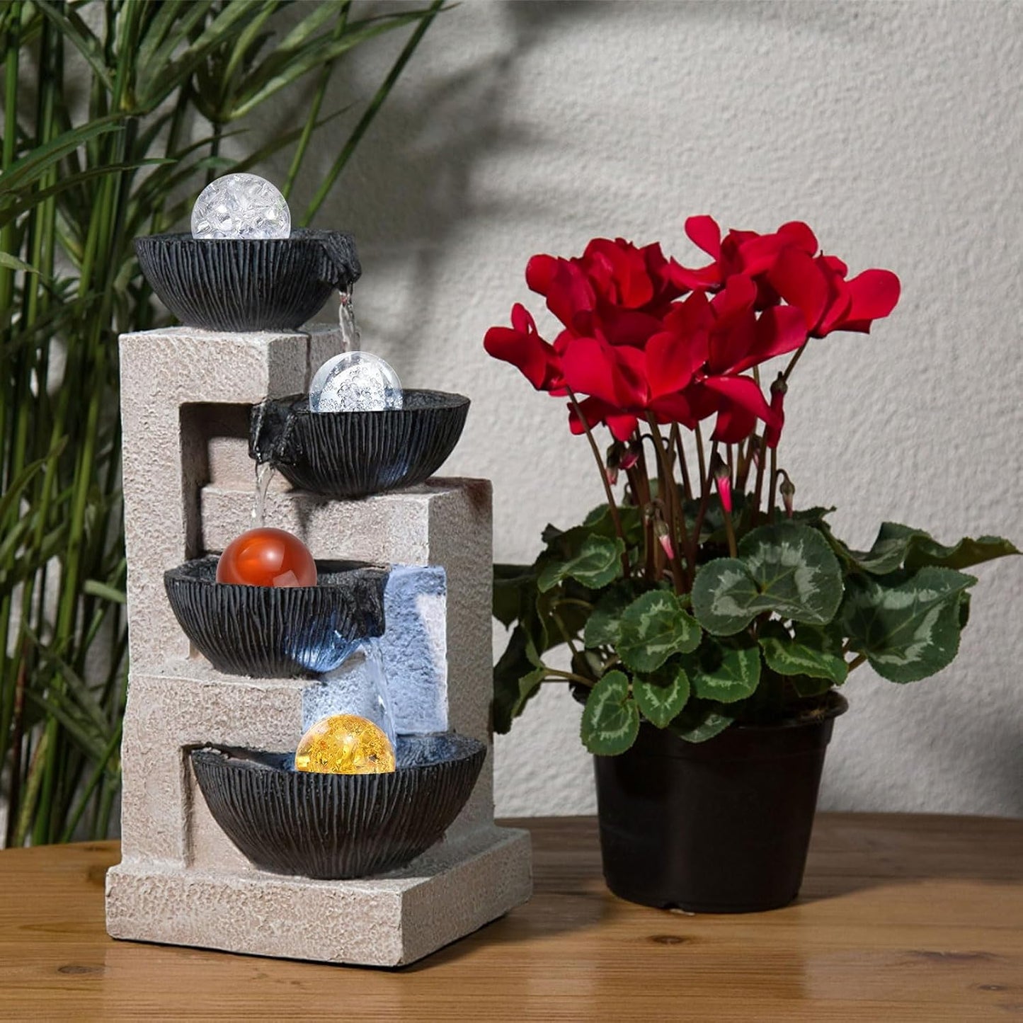 uxcell 25mm/1" Crystal Sphere Ball Glass Solid Decorative Sphere Crystal Ball Prop Ornament for Feng Shui Divination Fortune Telling Tabletop Fountain Decoration, Gold Yellow