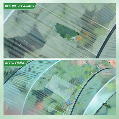 DGSL Greenhouse Repair Tapes, 6" x115' Greenhouses Cover Plastic Sheeting Tape, 6.3 mil Thickness Clear Greenhouse Plastic Tape for Seaming and Sealing