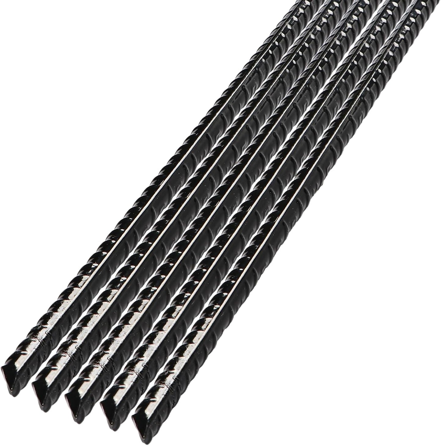 Ground Anchor Stakes, Heavy Duty Straight Rebar Stakes Forged 15inch Camping Stakes with Chisel Point End Steel Plant Support Garden Spikes for Tent Gardening Concrete Timber