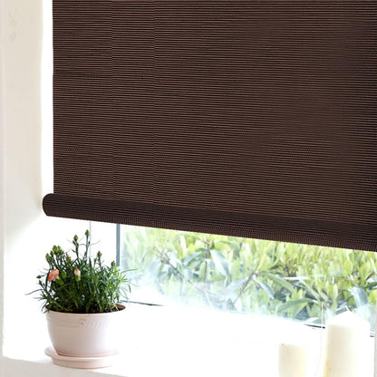 LETAU Cordless Wood Window Roller Shades, Bamboo Light Filtering Window Blinds for Indoor Home, Office, Kitchen, Pattern 10