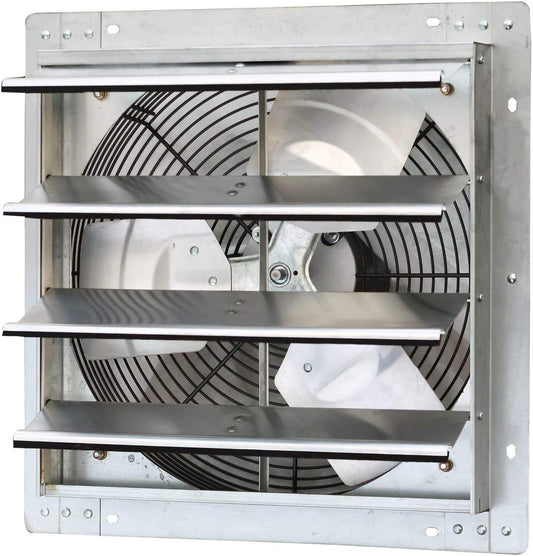 iLiving - 16" Wall Mounted Exhaust Fan - Automatic Shutter - Variable Speed - Vent Fan For Home
