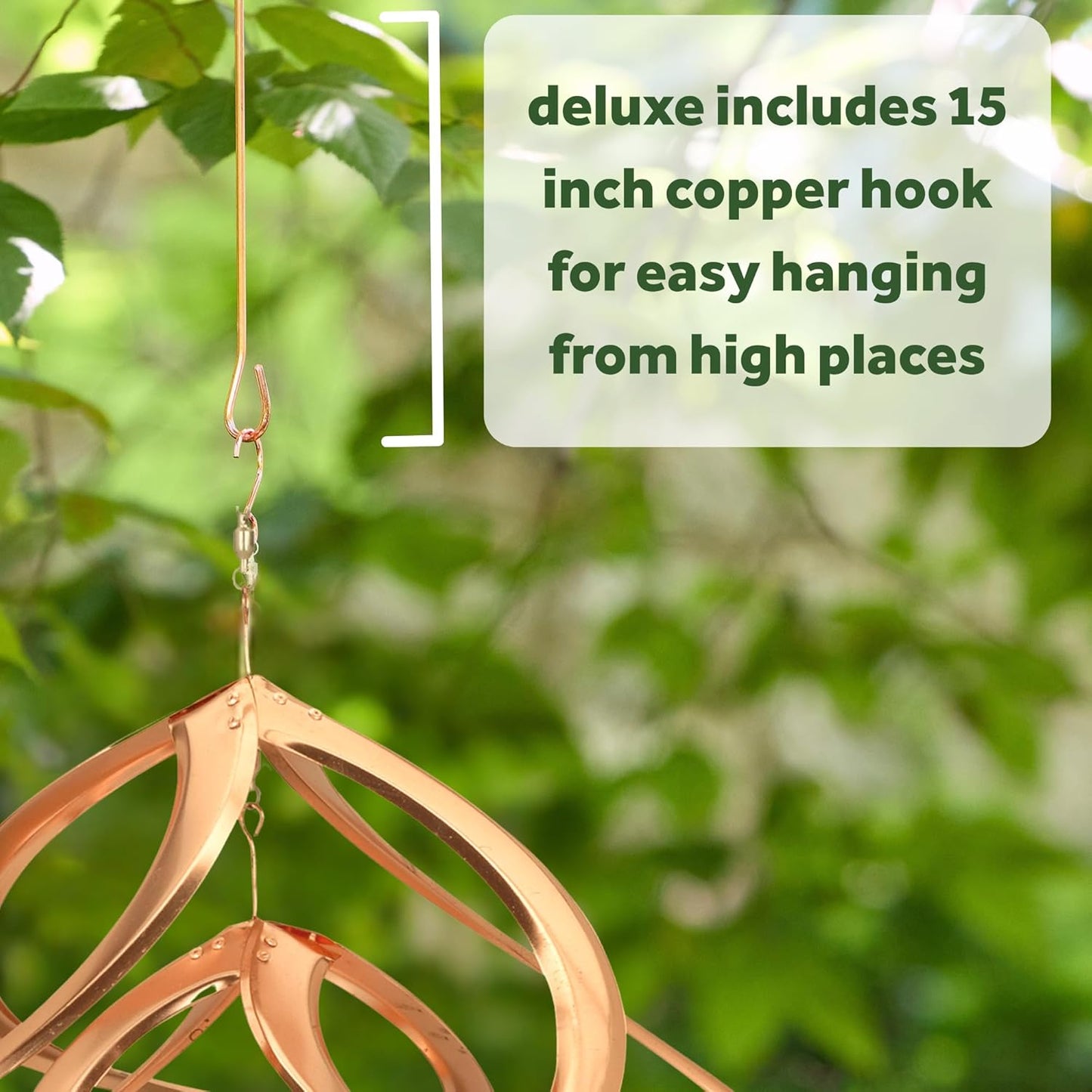 Red Carpet Studios Deluxe Double Helix Cosmix Wind Spinner, 14-Inch, Copper