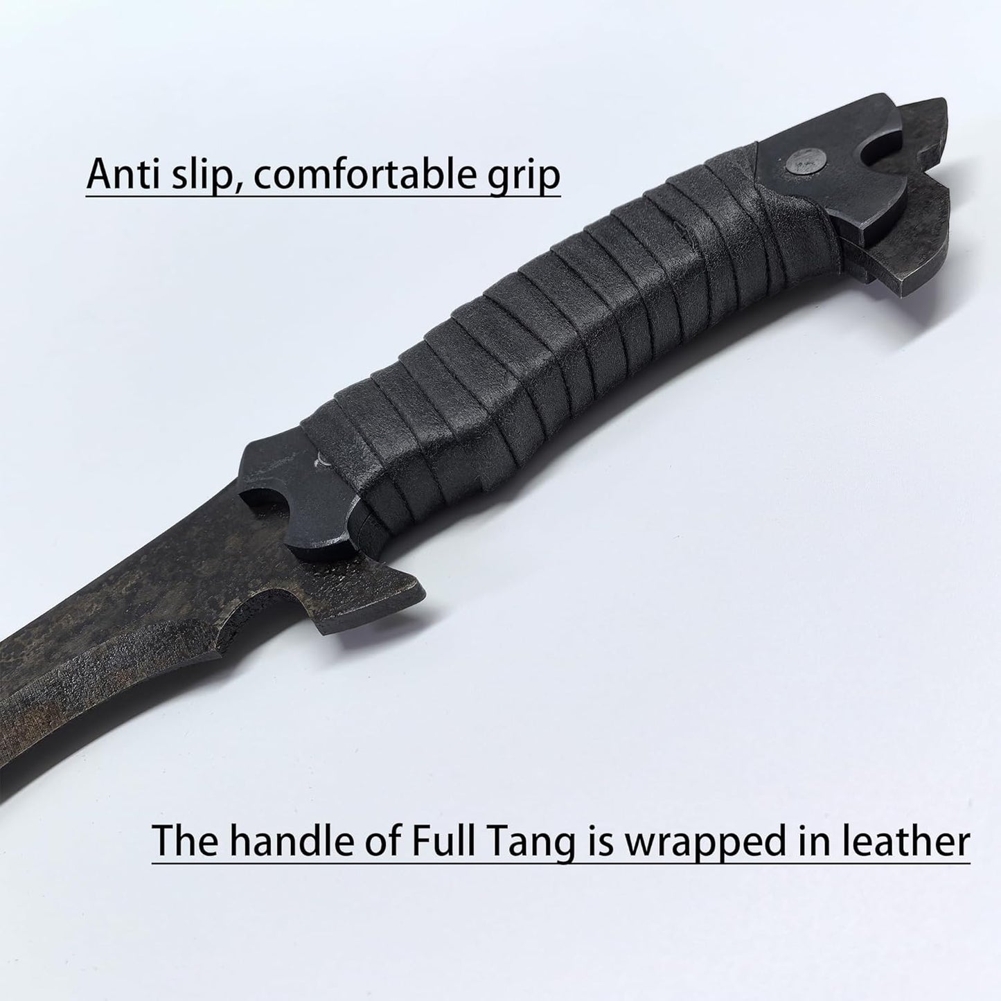 SV Handmade cast Manganese Steel Chopping Blade Sword, Full Tang, Outdoor, Hunting, Camping, Hiking, Survival, with Protective Cover, Multiple Styles to Choose from
