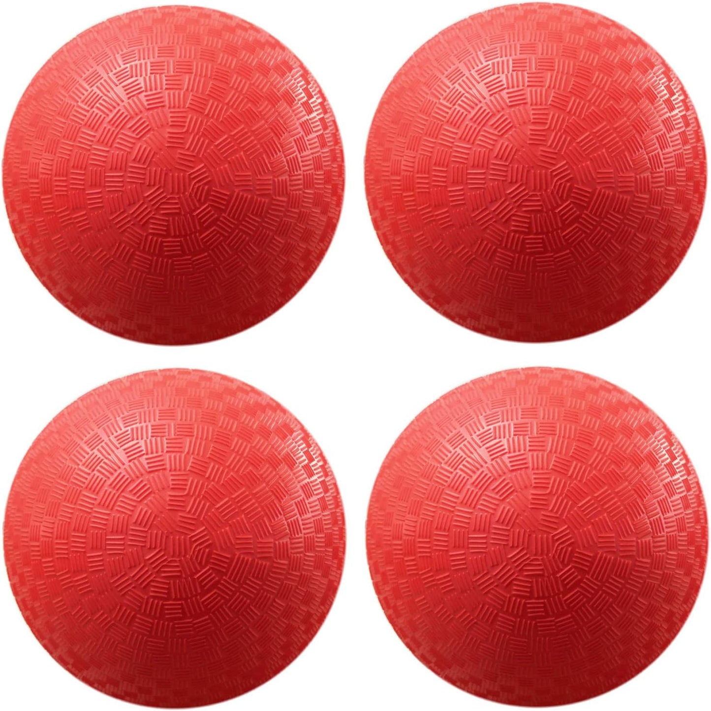 AppleRound 8.5-inch Dodgeball Playground Balls, Pack of 4 Balls with 1 Pump, Official Size for Dodge Ball, Handball, Camps and Schools