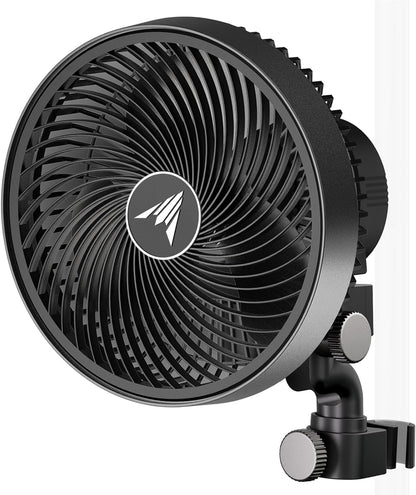 AC Infinity CLOUDRAY S9, Grow Tent Clip Fan 9” with Redesigned Long-Life EC Motor, Custom 10 Dynamic Wind Speeds and 10-Level Oscillation, Weatherproof IP-54, for Hydroponics Circulation Cooling