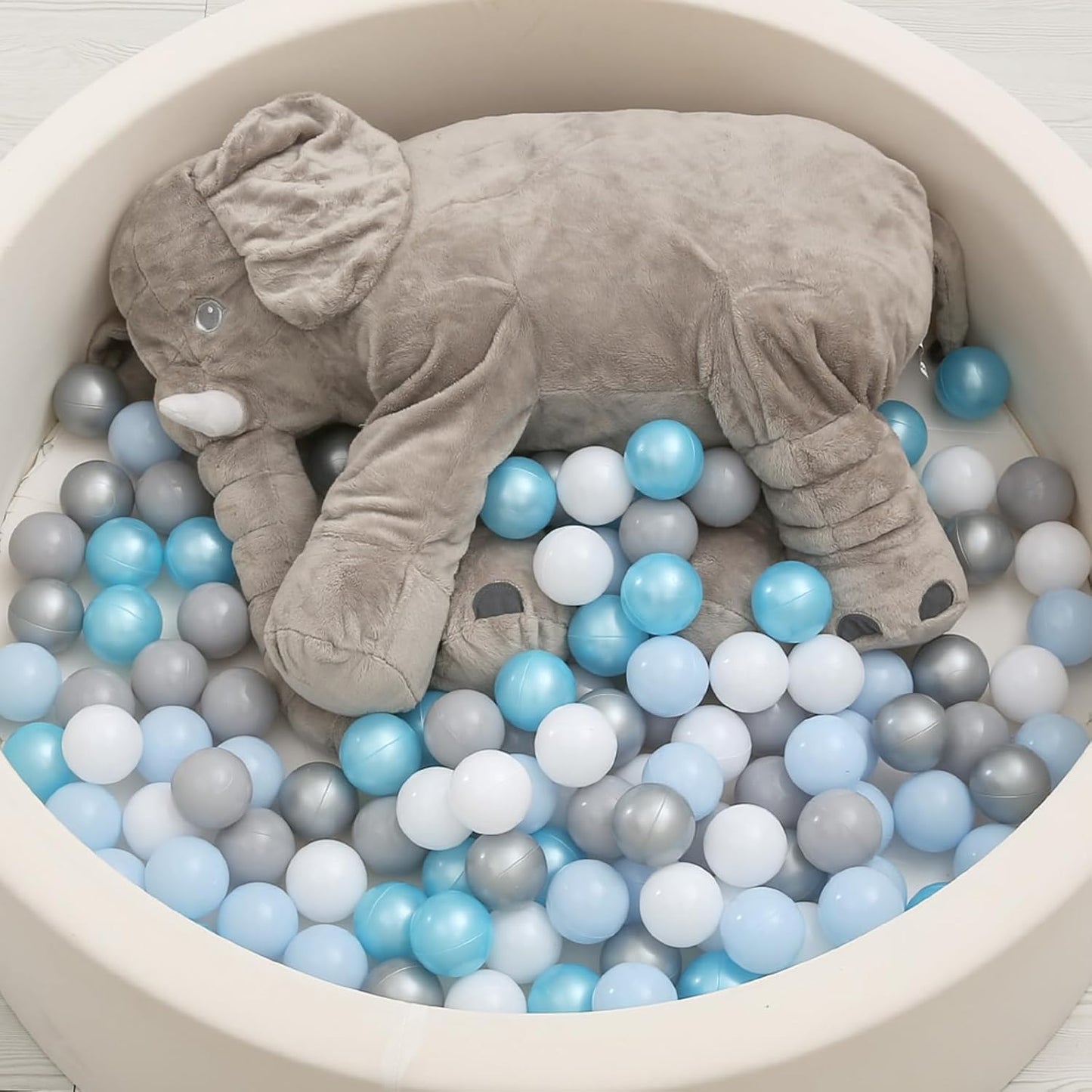 TRENDPLAY Plastic Balls for Ball Pits 2.2 Inch, Pack of 50 100 200 500 Hollow Balls, Perfect for Toddler Baby Pools,Party,Festival Decoration