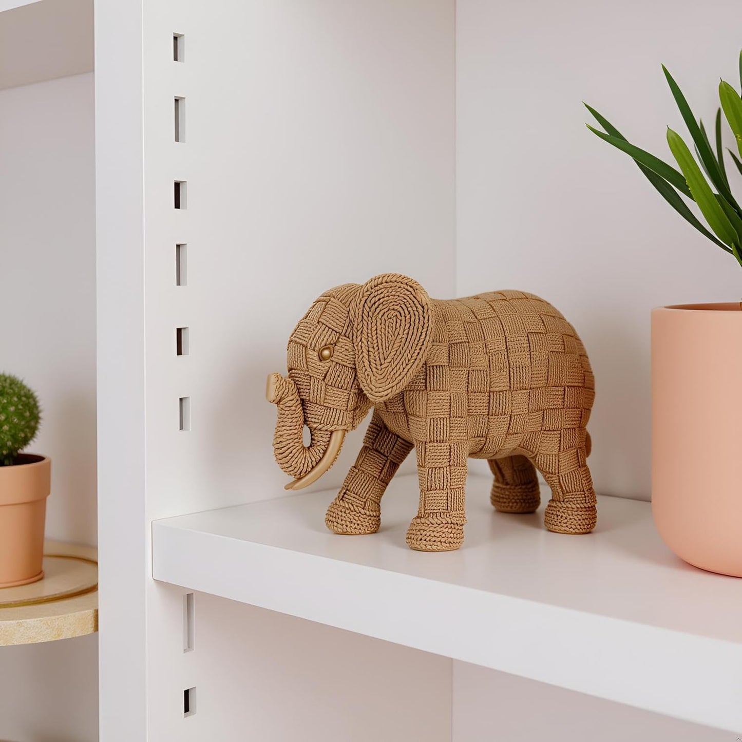 African Animal Elephant Statue Decor, Table Room Home Decoration, Modern Art Sculpture, Handmade Resin Animal Statue,Bohemian Decoration,Shelf Decoration