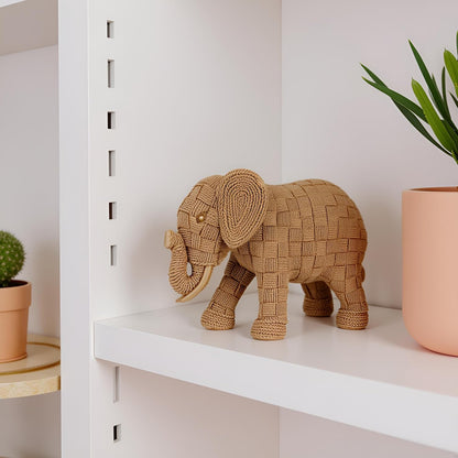 African Animal Elephant Statue Decor, Table Room Home Decoration, Modern Art Sculpture, Handmade Resin Animal Statue,Bohemian Decoration,Shelf Decoration