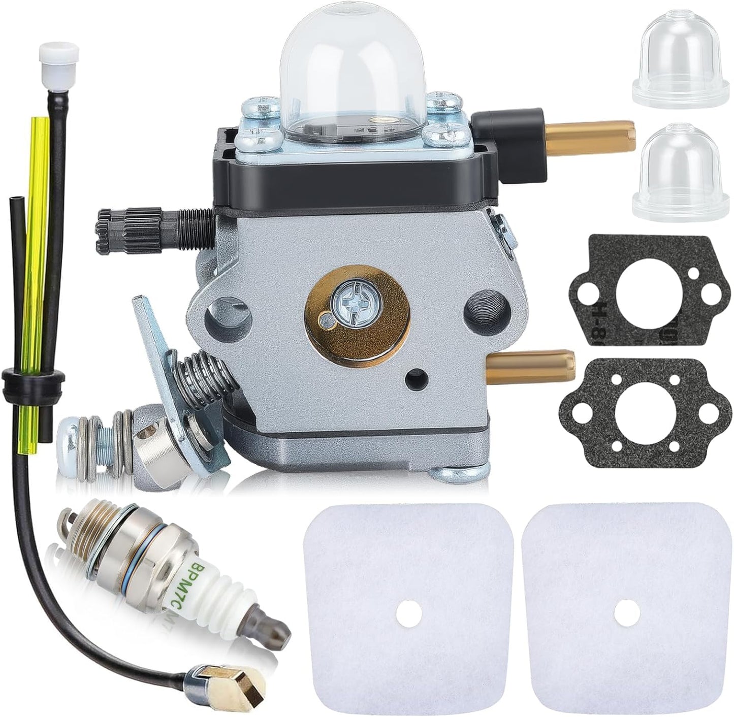 Hipa C1U-K54A Carburetor for Mantis Tiller 7225 7222M 7222 7222E 7230 7920 2-Cycle Cultivator Echo HC1500 HC-1500 TC-210 TC210 Tiller