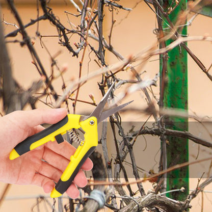 20 Pack 6.5 Inch Garden Pruning Scissors, Hand Pruner with Stainless Steel Blades, Sharp Point Gardening Shears Cutter, Gardening Pruning Shear, Supplies & Accessories(Yellow)