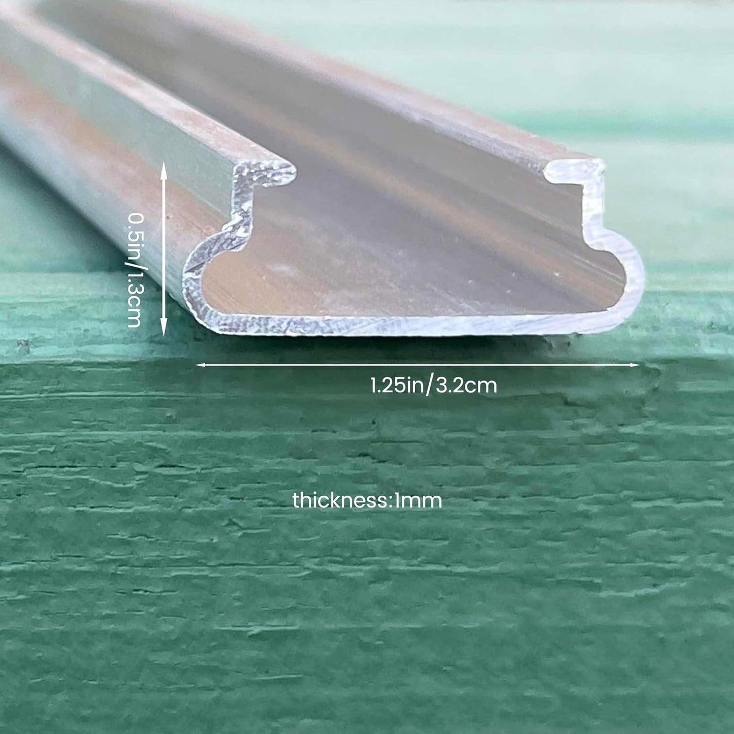 10 Set 6.6 Ft Greenhouse Lock Channel and Spring Wire，Aluminum Alloy Lock Channel and PVC Coated Spring Wires for Fixing Greenhouse Plastic Cover