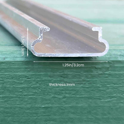 10 Set 6.6 Ft Greenhouse Lock Channel and Spring Wire，Aluminum Alloy Lock Channel and PVC Coated Spring Wires for Fixing Greenhouse Plastic Cover