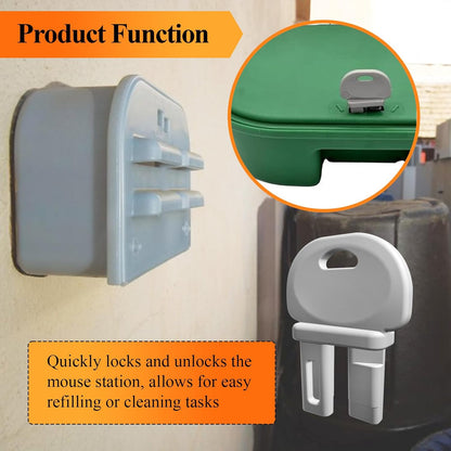5 Pcs FBS1078 Mouse Station Key Replacement, Fit for FBS Fly Stations, EZ Klean Rat Station, in Home & Commercial Environment