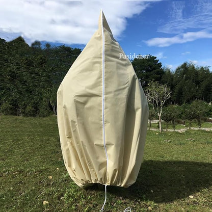 Plant Covers Freeze Protection 2.8oz 2 Packs 70"x60" Winter Tree Covers Frost Blankets for Outdoor Plants with Zipper Drawstring- Frost Cold Pest Protection for Shrubs Fruit Tree