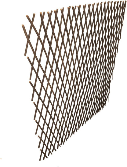 Expandable Garden Trellis Plant Support Willow Lattice Fence Panel for Climbing Plants Vine Ivy Rose Cucumbers Clematis 36X92 Inch