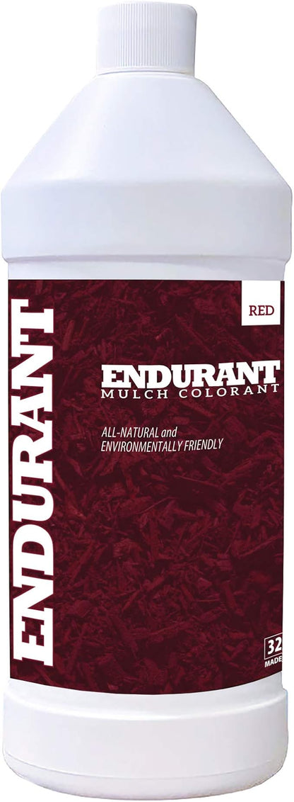 Mulch Dye Concentrate Color Renewal – Mulch Paint Revitalizes Approximately 1,000 Sq Ft of Faded Mulch to Instantly Transform Landscaping (32 oz) (Red)