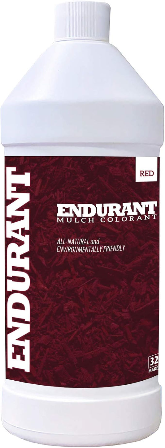 Mulch Dye Concentrate Color Renewal – Mulch Paint Revitalizes Approximately 1,000 Sq Ft of Faded Mulch to Instantly Transform Landscaping (32 oz) (Red)