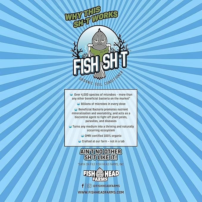 Fish Head Farms Organic Soil Conditioner for Yield and Flavor Enhancement. Improves Fertilizer Efficiency. Useful in Both Garden Soil and Hydroponics Applications - 1 Liter