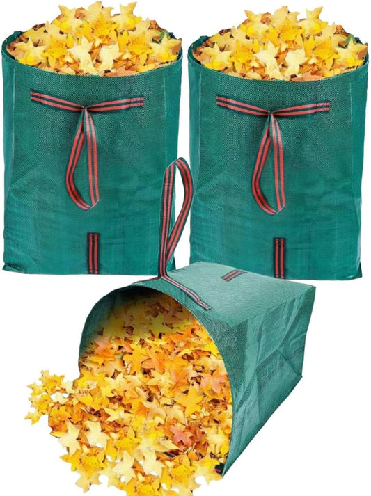 72 Gallon Leaf Collector,3-Pack Yard Waste Bags,Large Dustpan-Type Lawn and Leaf Bags, Leaf Bags