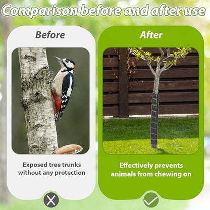 8 PCS Tree Trunk Protector, 16 Size Tree Protectors, Diameter Multiple Dimensions, Spiral Trunk Covers Protect The Bark from Deer and Rodents