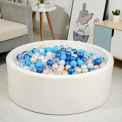 TRENDPLAY Plastic Balls for Ball Pits 2.2 Inch, Pack of 50 100 200 500 Hollow Balls, Perfect for Toddler Baby Pools,Party,Festival Decoration