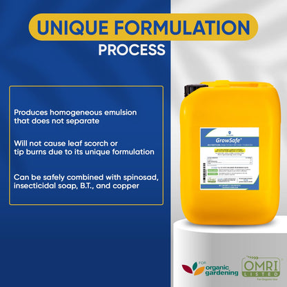 GrowSafe Bio-Pesticide, Organic and Natural Miticide, Fungicide and Insecticide (5.2 Gal)