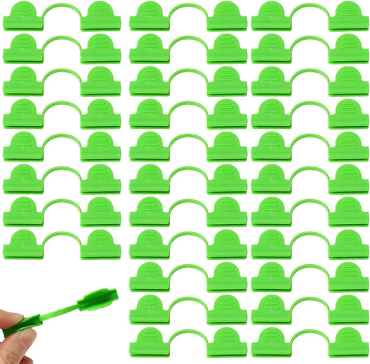 30pcs 8mm Greenhouse Clamps for 1/3 Inch (7-9mm) PVC Pipe Poles, Garden Support Frame Hoops, Grow Tunnel Plant Support Garden Stakes For Fixing Plant Plastic Sheeting, Film Row Cover Net