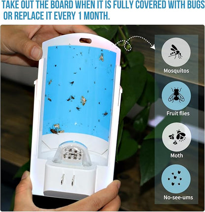 Trap Refills, Flying Insect Trap Refill Kit NO Device - 4 Pcs Glue Cards, Each Glue Card Lasts up to 65-Day or Until Full Flying Insect Trap (4 x Refills)