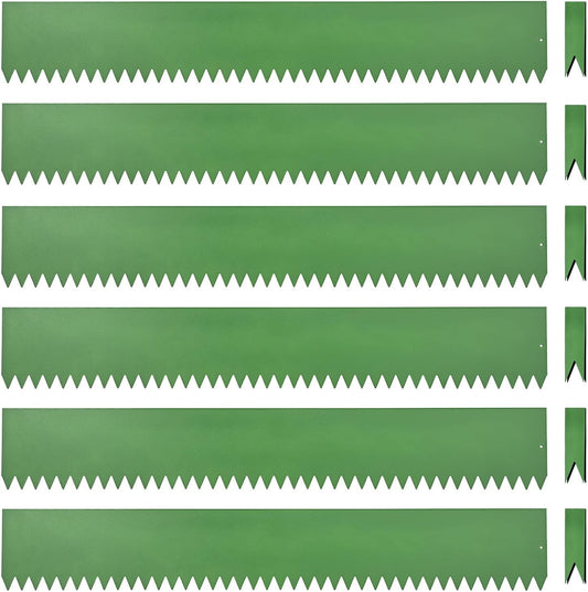 Landscape Edging Kit, Galvanized Steel Edging Landscape Lawn Edging Powder for Lawn Yard, Coated