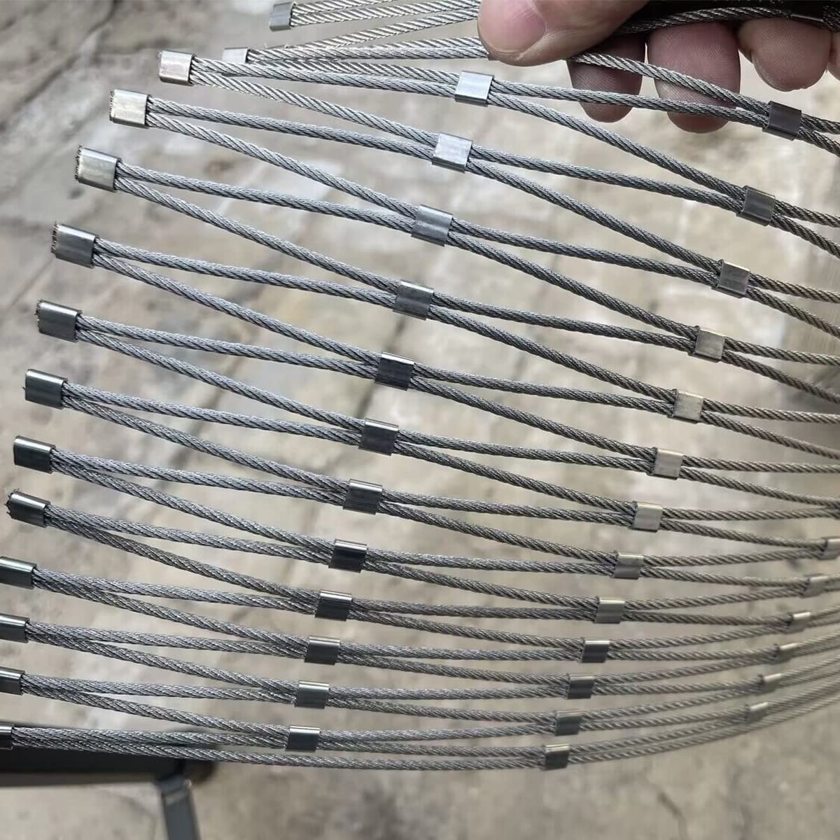 Stainless Steel Garden Netting 12 Gauge 40"X40" Deer Wire Fence -3" Mesh- Safety Netting Animal Barrier Fence Very Strong and Durable