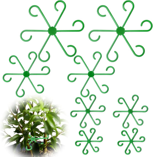 32pcs Plant Stem Support, Plant Support for Indoor Plants, 4 Sizes Climbing Houseplant Stem Holders, Reusable Plant Stabilizer, Indoor Plants Accessories