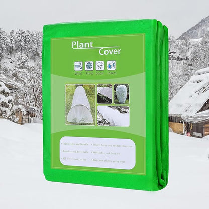 Alphatool 2.0oz/yd² Plant Covers Freeze Protection - 10 x 20 ft Easy of Use Green Winter Plant Frost Blanket Shield for Raised Beds, Reusable Garden Fabric Cloth Floating Row Cover for Outdoor Plants