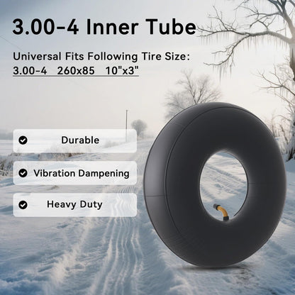 2-Pcs 3.00-4 Inner Tube 260x85 10x3" Tube for Scooter/ATV/Wheelbarrows/Tractors/Mowers and More