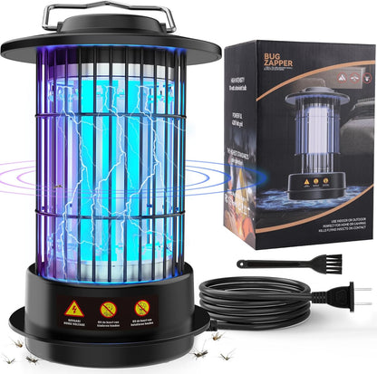 Bug Zapper - Bug Zapper Outdoor & Indoor Fly Zapper 4200V 4.92Ft Cord Mosquito Zapper Outdoor Mosquito Killer Fly Traps Insect Killer for Backyard Patio Home Camping, Plug-in