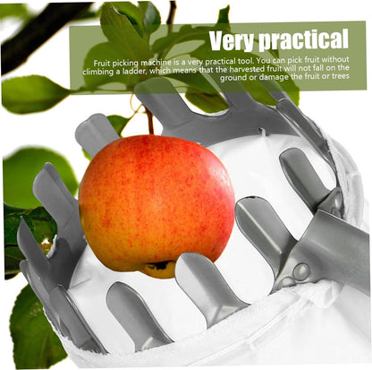 Fruit Picking Tool Fruit Picker with Storage Bag 6.30inch Diameter Portable Round Orange Pear Lemon Harvester Picking Tool Picks for Home Garden Farm Orchard