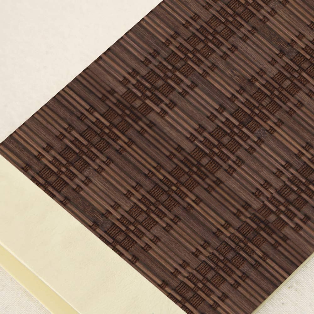 LETAU Wood Window Roman Shades, Bamboo Light Filtering Window Blinds for Indoor Home, Office, Kitchen, Pattern 11