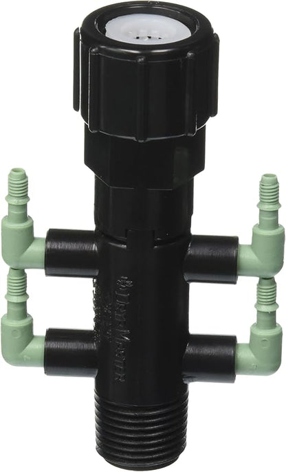 Orbit Drip System Shrub Adapter 4-Port Water Manifold for 1/4" Micro Tube, 69060 5-Pack