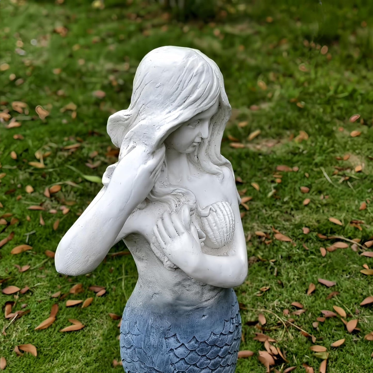 Large 37 - Inch Mermaid Statue Outdoor Decor for Garden, Patio, Yard, Lawn, Porch