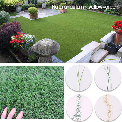 Petgrow Synthetic Artificial Grass Turf Lawn 9 x 26ft, 1.38" Outdoor/Indoor Fake Grass Rug Astroturf for Dogs,Faux Grass Rug with Drainage Holes/Custom Size Provided