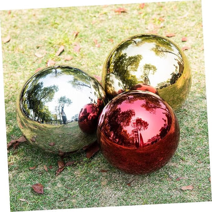 Stainless Steel Polished Gazing Ball Reflective Garden Mirror Sphere Decor for Outdoor Spaces Durable Metal Ball for Elegant Home and Garden Decoration 5.89inch