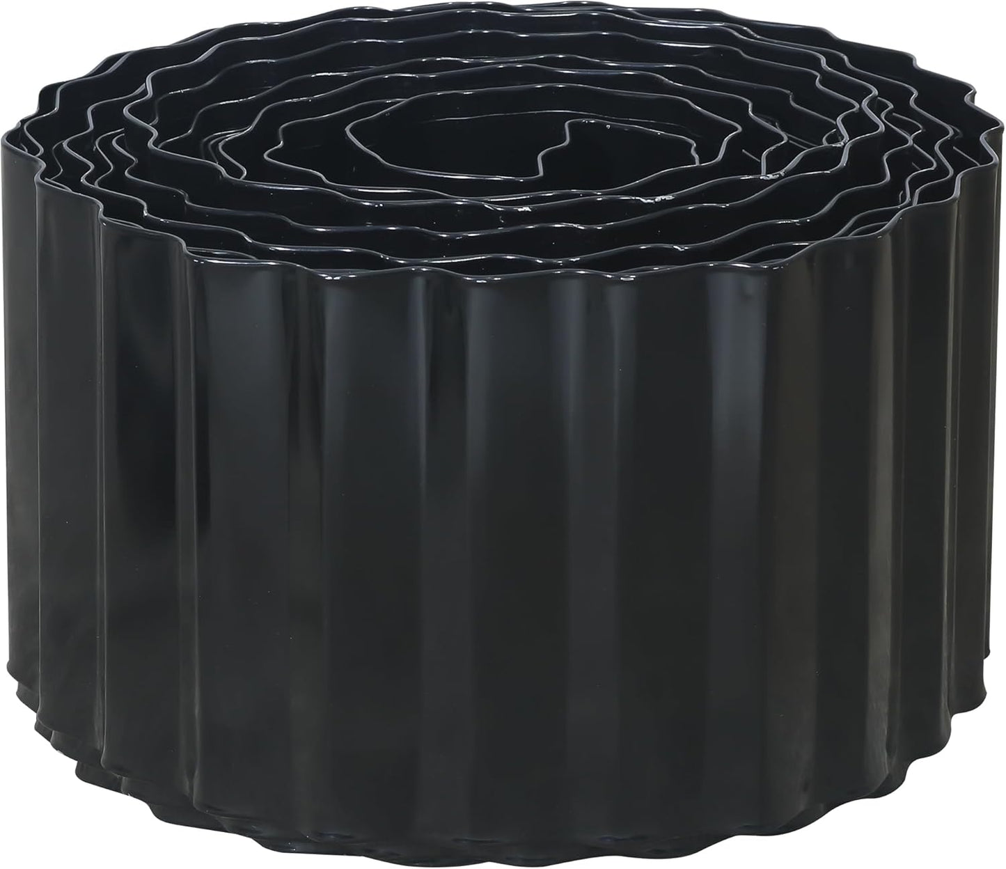 Corrugated Metal Garden Edging, 4"×20Ft Landscape Edging Border for Lawn, Flower Bed, Garden Fence, Paver Edging, Metal Garden Edging for DIY Borders and Landscaping, Black