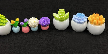 Geiomoo Miniature Resin Set, Mixed Garden Mini Fish Tank Accessories for Landscape Home DIY Crafts Decors (10 Pcs)