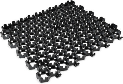 Vodaland Permeable HexPave System - Grass & Gravel Pavers - 100% Recycled PPE Plastic, Handles 27,000 lbs, 1" Depth, 65 s.f / 22 Units