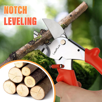 8" Professional Heavy Duty Anvil Pruning Shears with SK-5 Blades, Garden Shears for Dry Stems and Small Branches, Gardening Scissors, Clippers for Wood, Plastic, Rubber, Leather | LFXP1108