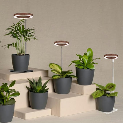 yadoker Plant Grow Light, LED Growing Light Full Spectrum for Indoor Plants,Height Adjustable, Automatic Timer, 5V Low Safe Voltage,Idea for Small Plant Light