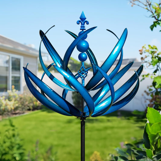 LimeHill Wind Spinner for Yard and Garden - Large Metal Kinetic Wind Sculptures, Yard Art Outdoor