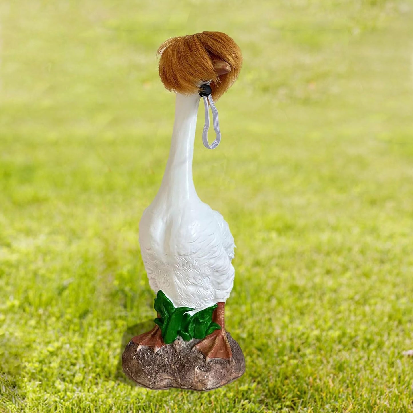 Porch Goose Wigs, Porch Goose Outfits Lawn Goose Statue Accessories for Outdoor Garden Patio Yard Goosey Decor （Style 7）
