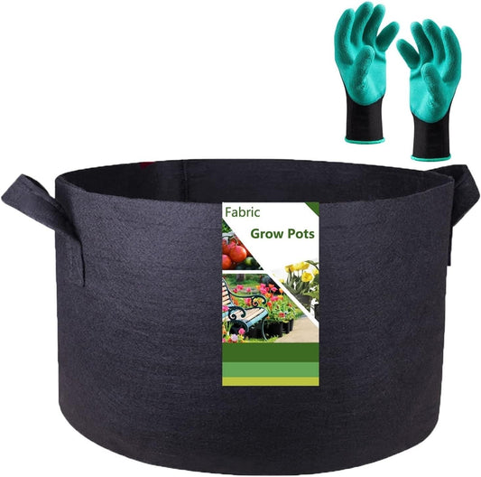 400 Gallon Large Raised Garden Bed Bag (70x24 inch) Big Garden Bag Sturdy Plant Grow Bag for Tomato,Potato Planter,Herb Veggies Planter Bag,Flower Bed,Yard Waste Bag,Lawn Debris Bag,Leaf Bag W/ Gloves